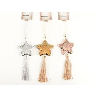 Ozdoby bożonarodzeniowe - Zawieszka gwiazdka cekiny - miniaturka - grafika 1