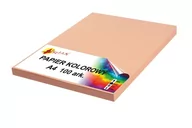 Szkolne artykuły papiernicze - Papier kolorowy A4 80g łososiowy 100 arkuszy - miniaturka - grafika 1