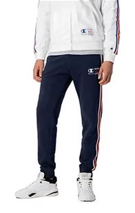 Champion Męskie spodnie dresowe Legacy Division 1 Heavy Powerblend Terry Rib Cuff, granatowe, S - Spodenki męskie - miniaturka - grafika 1