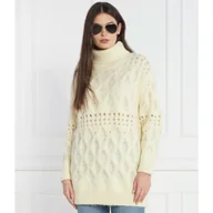 Swetry damskie - Silvian Heach Sweter | Loose fit | z dodatkiem wełny - miniaturka - grafika 1