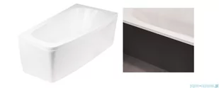 Besco Obudowa czarny mat do Wanny Luna 150x80 Prawa OAL-150-NPC - Obudowy do wanien - miniaturka - grafika 1