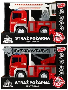 ﻿Auto Straż Pożarna Moje Miasto Polska Wersja MEGA CREATIVE - Samochody i pojazdy dla dzieci - miniaturka - grafika 1