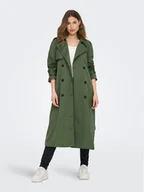 Płaszcze damskie - ONLY Trencz Chloe 15242306 Zielony Regular Fit - miniaturka - grafika 1