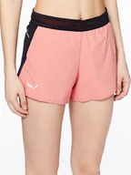 Spodenki damskie - Salewa Szorty materiałowe Pedroc 28604 Różowy Regular Fit - miniaturka - grafika 1