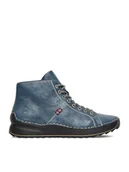 Botki damskie - Rieker Botki 71510-14 Niebieski - miniaturka - grafika 1