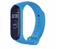 Akcesoria do smartwatchy - Opaska pasek zamienny do zegarka xiaomi mi band 3/4 w kolorze niebieskim - miniaturka - grafika 1