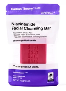 Carbon Theory VaPOREize Mydło do Mycia Twarzy z Niacynamidem 100g - Mydła - miniaturka - grafika 1