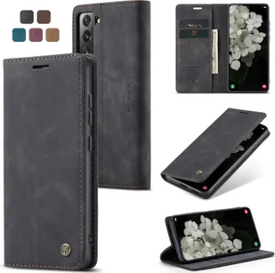Etui na telefon Samsung Galaxy S21 z klapką CaseMe - Czarny - Etui i futerały do telefonów - miniaturka - grafika 1