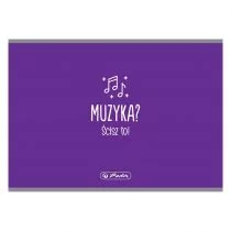Herlitz Zeszyt do nut A5/16K muzyka poprzeczny (10szt) - - Zeszyty szkolne - miniaturka - grafika 1