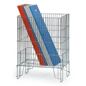 Szafy i regały magazynowe - B2B Partner Sklepowy kosz na nogach 550 x 550 x 780 mm 2001 - miniaturka - grafika 1