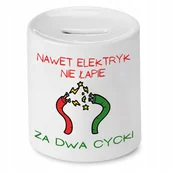 Skarbonki - Skarbonka dla Czarka na Urodziny Idealny Prezent z Nadrukiem ze Zdjęciem + Opakowanie na prezent (wzór 03) - miniaturka - grafika 1