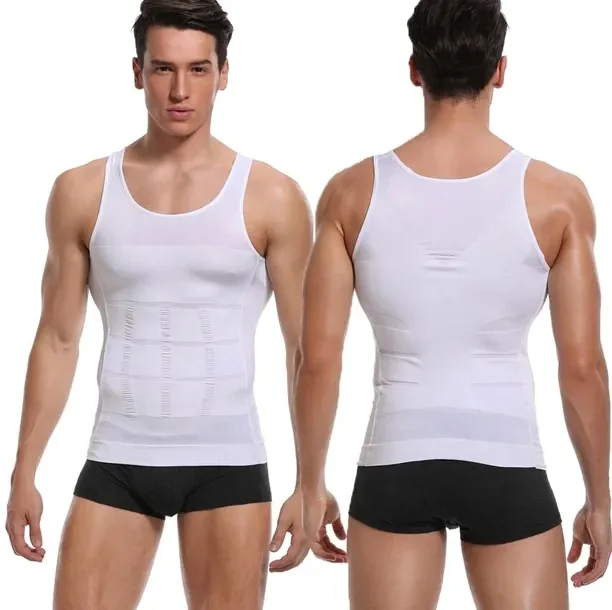 Koszulka Męska Wyszczuplająca Podkoszulka Slim Fit Podkoszulek Męski M