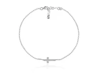 Biżuteria religijna - Srebrna bransoletka z krzyżykiem - 2MR - miniaturka - grafika 1