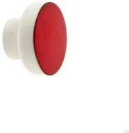 Klamki - Gałka meblowa Simple White 40 Drewniana Emaliowana Czerwona E_28-WH-CE - miniaturka - grafika 1
