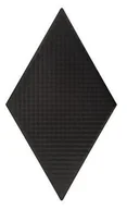 Płytki ceramiczne - Mozaika ceramiczna Rombic black 02 mat 11.5x20 cm - miniaturka - grafika 1