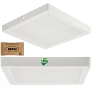 Lampy sufitowe - Plafon Led Lampa Sufitowa Natynkowa 24W 2640lm 4000K Biała Kwadrat - miniaturka - grafika 1