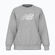 Bluzy damskie - Bluza damska New Balance Sport Fleece Logo Crew athletic grey - miniaturka - grafika 1