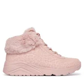 Buty dla dziewczynek - Trzewiki Skechers Uno Lite 310362L BLSH Różowy - miniaturka - grafika 1