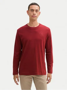 Tom Tailor Longsleeve 1043992 Czerwony Regular Fit - Koszulki męskie - miniaturka - grafika 1