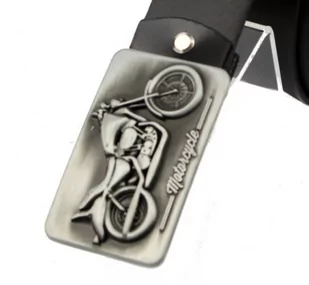 Klamra Bezniklowa Do Paska Sprzączka Pełna Blaszka Z Bolczykiem 40 mm Metalowa Solidna KBOL40/38 "MOTORCYCLE" - Paski - miniaturka - grafika 4