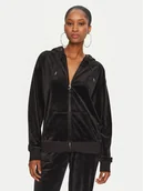 Bluzy damskie - Juicy Couture Bluza Halan JCWAS24342 Czarny Oversize - miniaturka - grafika 1
