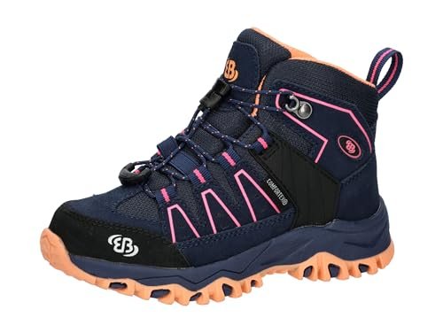 Brütting Mount Pinos High Kids buty trekkingowe, granatowe/łososiowe/różowe, 40 EU