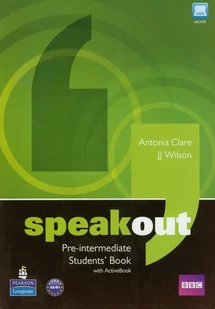 Pearson Education Limited Antonia Clare, JJ Wilson Speakout Pre-Intermediate Students' Book z płytą DVD - Książki do nauki języka angielskiego - miniaturka - grafika 1