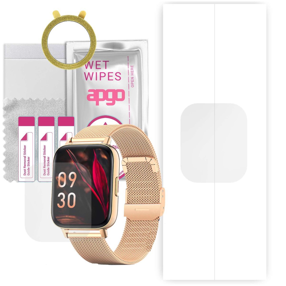 1x Folia hydrożelowa do Nemheng I22 - apgo Smartwatch Hydrogel Protection Ochrona na ekran smartwatcha