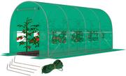 Szklarnie ogrodowe - Tunel foliowy z oknami FUNFIT GARDEN, zielony, 8m2, 4x2m - miniaturka - grafika 1