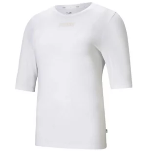 Puma, Koszulka damska, Modern Basics Tee biała 585929 02, rozmiar S - Koszulki i topy damskie - miniaturka - grafika 1