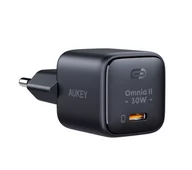 Ładowarki do telefonów - Aukey Omnia II PA-B1L GaN, USB-C, PD 30W, czarny - miniaturka - grafika 1