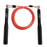 Skakanki - Just7Gym, Skakanka SPEED ROPE ALUMINIUM PREMIUM, czarna, 300 cm - miniaturka - grafika 1