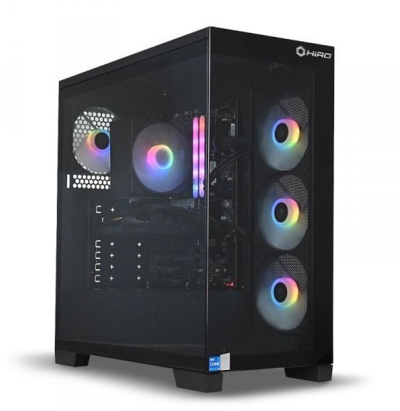 HIRO Aurora AMD Ryzen 7 7800X3D, RTX 5070 12GB, 32GB RAM, 2TB SSD, WIFI, W11H