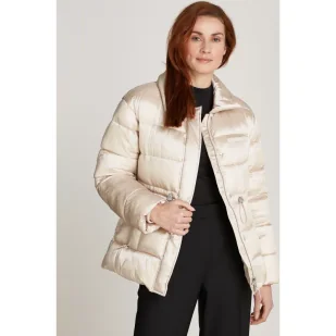 Calvin Klein Satynowa kurtka | Regular Fit - Kurtki damskie - miniaturka - grafika 1