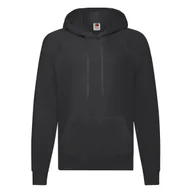 Bluzy męskie - Lekka Bluza Męska Z Kapturem Lightweight Hooded Sweat Czarny r. XL - miniaturka - grafika 1
