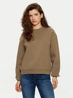 Bluzy damskie - Tommy Hilfiger Bluza WW0WW41246 Khaki Relaxed Fit - miniaturka - grafika 1