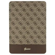 Etui do tabletów - Guess GUFC10PS4SGW iPad 10.2" brązowy/brown 4G Stripe Allover - miniaturka - grafika 1