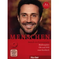 Hueber Menschen A2 (A2/1+A2/2) Medienpaket CDs und DVD zum Kursbuch - Hueber Verlag