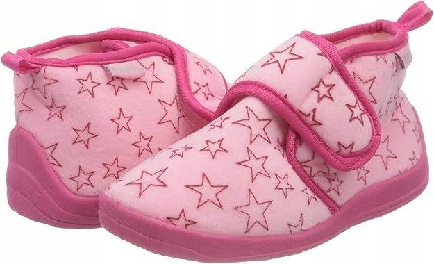PLAYSHOES DZIECIĘCE KAPCIE DOMOWE NA RZEPY Z LOGO 22/23 1Ż8K