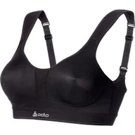 Bielizna sportowa damska - Stanik sportowy Odlo Medium Balance Fit dla kobiet - Czarny 70A - miniaturka - grafika 1