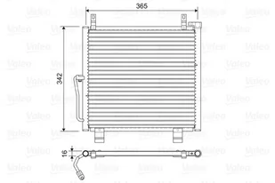 Chłodnica klimatyzacji VALEO 822591 9531076G20 SUZUKI - Chłodnice - miniaturka - grafika 1