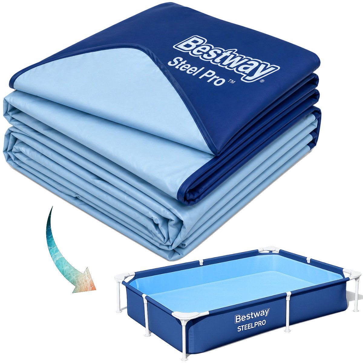 Bestway niecka basenowa poszycie do basenu  steel pro 300 x 201 x 66 cm