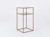 Ławy i stoliki kawowe - Stolik TENSIO 2 FLOOR METAL 30 Złoty - miniaturka - grafika 1