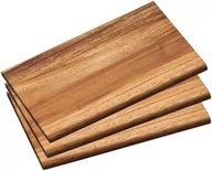 Deski do krojenia - Kesper 28403 deska śniadaniowa, akacja, brązowa, 23 x 15 x 1 cm, 3 sztuki 28403 - miniaturka - grafika 1