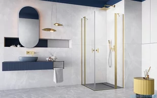 Radaway Nes KDD II Brushed Gold kabina 90x100 szczotkowane złoto 10031090-99-01L/10031100-99-01R - Kabiny prysznicowe Radaway Nes KDD II Brushed Gold kabina 90x100 szczotkowane złoto 10031090-99-01L/10031100-99-01R - Kabiny prysznicowe - miniaturka - grafika 3