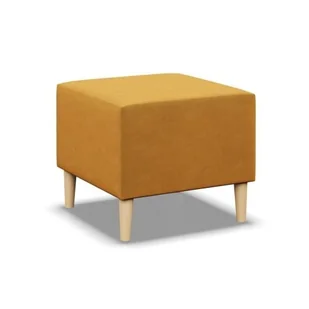 Pufa, podnóżek, Blank Kronos, 51x51x40 cm, żółty - Pufy i podnóżki - miniaturka - grafika 1