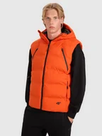 Kurtki męskie - 4F Bezrękawnik puchowy z wypełnieniem syntetycznym męski - pomarańczowy L - miniaturka - grafika 1