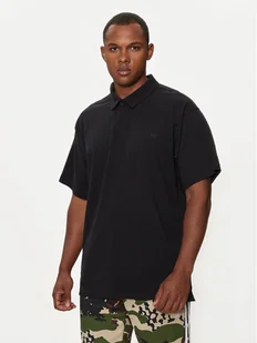 adidas Polo Premium Essentials HR8677 Czarny Loose Fit - Koszulki męskie - miniaturka - grafika 1