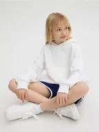 Bluzki dla dziewczynek - Reserved - Bawełniana bluza - biały - miniaturka - grafika 1