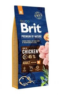 Brit Premium by Nature Adult Medium M 15 kg - Sucha karma dla psów - miniaturka - grafika 2